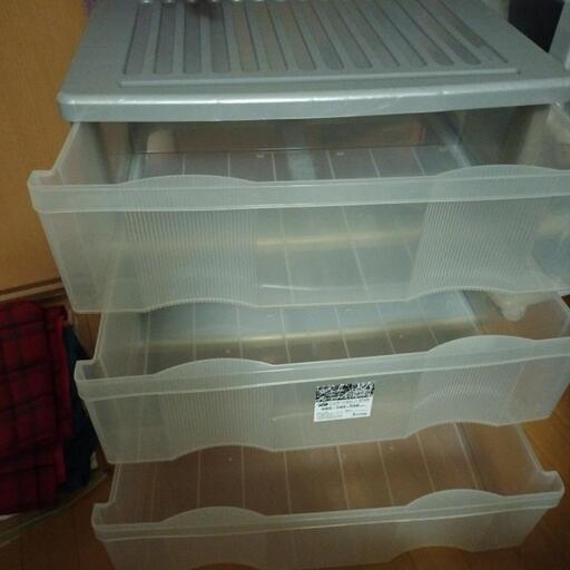 衣類収納ケース　３段収納