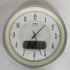 【CASIO】 カシオ 電波掛時計 wave ceptor 掛け...