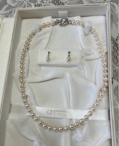 【高級】美品！シチズン CITIZEN 本真珠 パール ネックレス K14WGイヤリングセット silver 宝石鑑別書付 ジュエリー