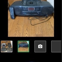 ホットプレート&CDダブルラジカセのセット限定取引！の画像