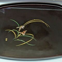 ☆お盆　サイズ：横：約35ｃｍ　縦：約27ｃｍ　未使用品の画像