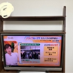 AQUOS 46型テレビ　ハイタイプのテレビ台付き
