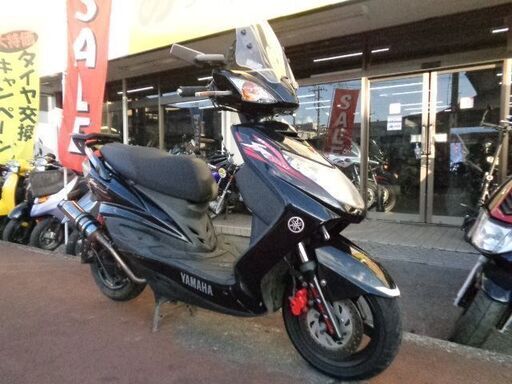 NO.4924　シグナス１２５ＸＳＲ　４サイクルエンジン　ＦＩ車　ＳＥ４４Ｊ　ＢＥＡＭＳステンレスマフラー付き　ブラック　☆彡