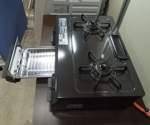 ガステーブル LPガス 2020年製 幅59cm 水なしグリル 左強火 パロマ IC-S87K-1L ガス台 ガスコンロ 札幌市東区 