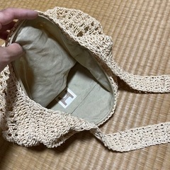 ナチュラル　ショルダーバッグ　軽量　夏　ハッシュアッシュの画像