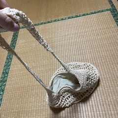 ナチュラル　ショルダーバッグ　軽量　夏　ハッシュアッシュの画像