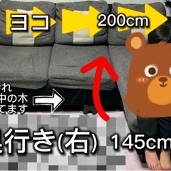 3人掛けL字ソファー