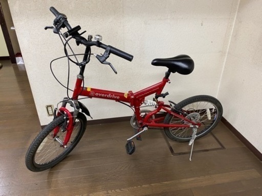 折りたたみ自転車(ライト、鍵付き)
