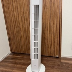 再募集　扇風機 タワーファン リモコン/風量3段階 タイマー付 ホワイト YSR-J802の画像