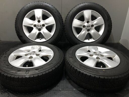【BS BLIZZAK VRX2 165/70R14】スタッドレス【日産 K12 マーチ 純正ホイール 5J4HPCD100+45】19年製 バリ溝　(VTH870)