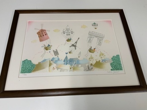 9008 絵画　ヴァレリー・エルマン　リトグラフ　42/350