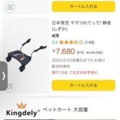 美品AIRBUGGY（エアバギー) ２人乗り3輪ベビーカーボードセット　☆格安☆の画像