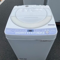 福岡市内配送設置無料　シャープ　ES-T710-W　ヤマダ電機オリジナルモデル　全自動洗濯機（7.0㎏）　ホワイト系