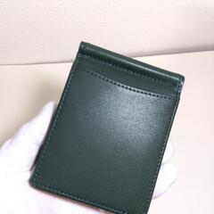 ■商談中■未使用【GRAV】マネークリップ メンズ カードケース 財布 二つ折り 札入れ ICカードポケット 隠しポケット付き グリーンの画像