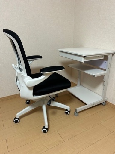 早い者勝ち！値下げしました！　パソコンデスク\u0026チェアーセット　机　椅子