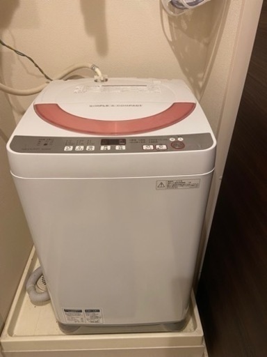 SHARP洗濯機　6kg 2016年製