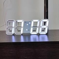 デジタル時計 置き時計 壁掛け オシャレ 北欧 LED インテリ...