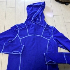 ★ブルーパーカKIRKLANDスポーツウェアストレッチUSED美品