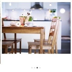 【商談成立済】【美品】IKEA JOKKMOKK ダイニングテーブル チェア セットの画像