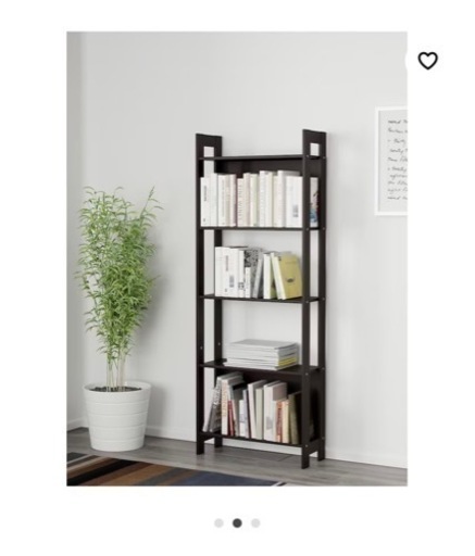 2/23受取限定！500円引き！IKEA LAIVA（ライヴァ）　本棚　ブラックブラウン