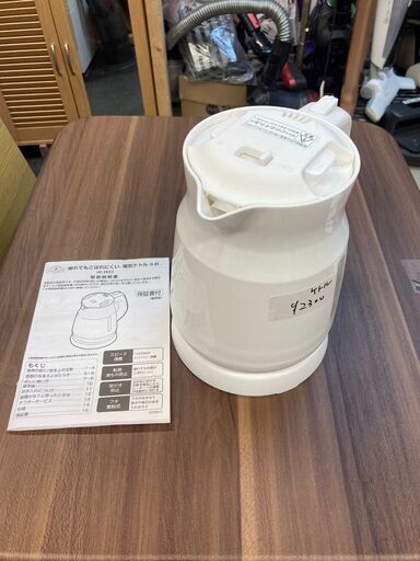 ☆中古￥2,300！Peacock　電気ケトル　家電　2020年製　HC-EK03型　【BB170】