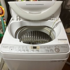 洗濯機　2019年製　SHARP ES-GE6Cの画像