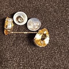 〈新品〉シトリンピアスK10ygの画像