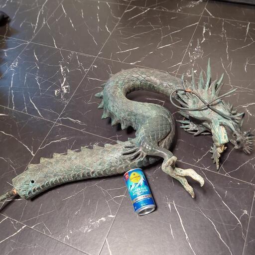 龍 竜 ドラゴン ジャンク品 青銅 蛇口 吐水口 神社 お寺 骨董品 彫刻 置物