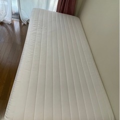 【中古 大型家具配送】シングルマットレス 脚付き 無印良品ベッド ☆無印良品 シングルベッド 無印のマットレスセット 脚付き お