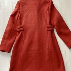 Chic by Tantra えんじ色/オレンジ色　ロングコート　定価50000円程の画像