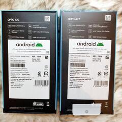 新品SIMフリースマホ OPPO A77／128GB ２台セットの画像