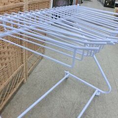 タオルハンガー 幅70cm 20連 タオルスタンド キャスター付き ホワイト スラックスハンガー ネクタイハンガー 札幌市 西区 西野店の画像