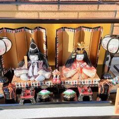 ☆無料0円 かわいいひな人形　ケース入り　おひな祭り