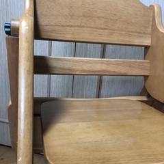 木製ワンタッチハイチェア ベビーチェア 大和屋の画像