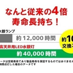 作業灯　LED水銀灯  水銀灯　照明　新品未使用の画像