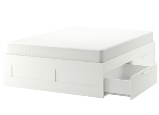 【値下げ】IKEA クイーンベッドフレーム