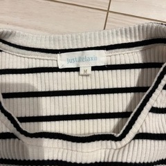 授乳服　半袖　ボーダーの画像