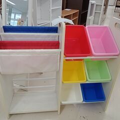 ★ジモティ割あり★  トイラック ホワイト×カラフル W87×D...