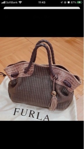 使用感有り‪☆FURLA カバン 紫 お洒落 大容量