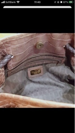 使用感有り‪☆FURLA カバン 紫 お洒落 大容量