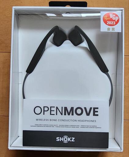 美品 SHOKZ OpenMove 骨伝導イヤホン ショックス スレートグレー