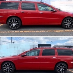 🉐H20ボルボV70CLASSIC 2,430cc9.5万㌔‼️車検なし、サンルーフ‼️地デジナビの画像