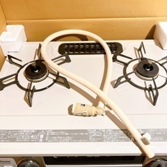 [美品]都市ガス用コンロ リンナイ★水無し片面焼グリル★ 一体型トッププレートの画像