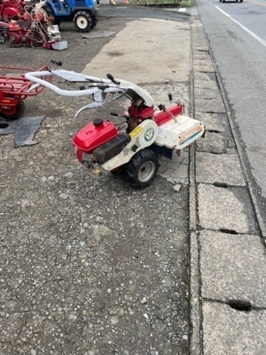 管理機　耕運機　溝上げ　溝掘