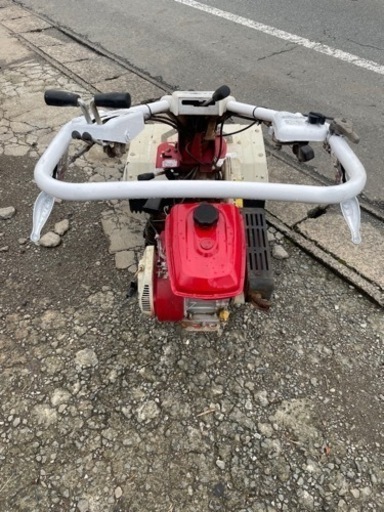 管理機　耕運機　溝上げ　溝掘