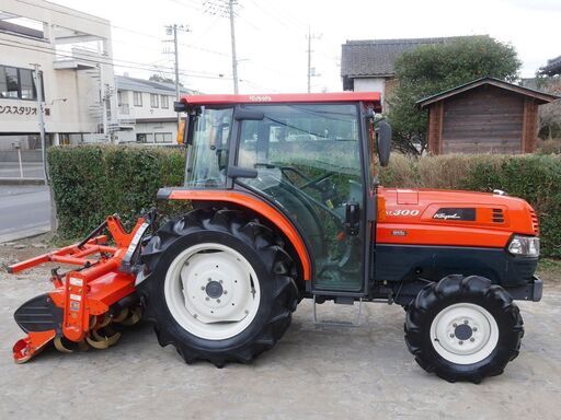【中古販売】クボタ トラクター KL300 30馬力 ACキャビン ロータリー1.6M 爪新品交換済 動作確認済