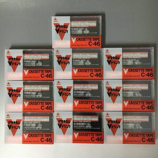 ut22/74 非売品 未開封 アリナミンV ドリンク カセットテープ C-46 10巻入 TDK〇