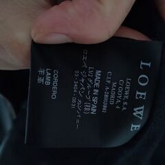 LOEWE ライダース　黒　３８の画像