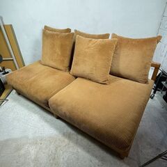 ✨🔔お値下げセール中 ！🔔✨緊急入荷！ リセノ Re:CENO アグラ AGRA 3シーター ソファ コーデュロイの画像