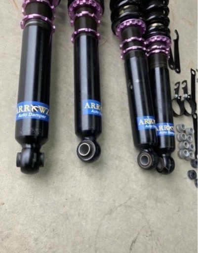 【最終値下げ】ARROWZ アローズ 車高調 フルタップ 全長調整式 サス ショック 1台分 GRS180、200 クラウン等に！